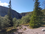 Der Wasserfall von Weitem